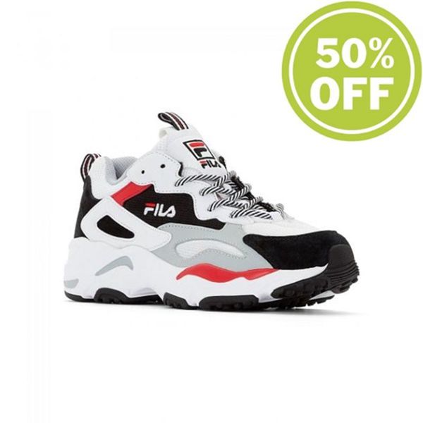 Fila Ray Tracer Wmn Women's Sneakers - White/Black,NZ 126-83145